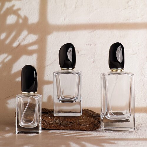 宇兮YUXI 透明香水瓶50ml100ml卡口按压喷雾化妆品分装瓶 空瓶