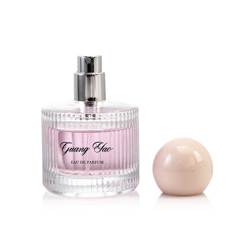 宇兮YUXI 香水瓶40ml竖条纹圆柱50ml香水分装瓶30ml按压喷雾瓶