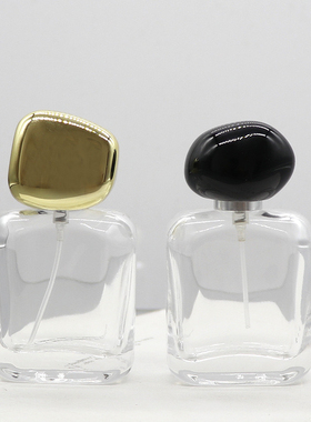 宇兮YUXI 30ml晶白料方形玻璃香水瓶透明喷雾瓶卡口化妆品空瓶子