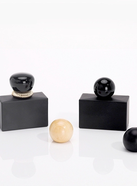 宇兮YUXI 扁方形喷涂黑色按压化妆品喷雾空瓶卡口玻璃香水空瓶