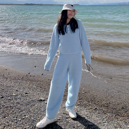 TZCO 24冬「圈圈冰川」康宝莱山羊绒热水袋新日常运动风polo针织