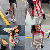 「燕麦浮雕」康赛妮羊毛羊绒满件提花原创拼色香风套装 TZCO 25FW