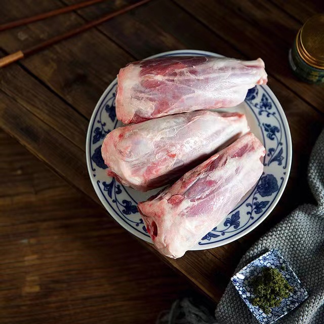 秋畋赛音吉雅羊棒子内蒙古羔羊原切冷冻新鲜羊肉羊腿肉法式大羊腱