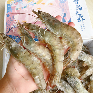 秋畋青岛大虾3.8斤4050型海捕大虾优质食材个大味鲜海鲜水产冷冻