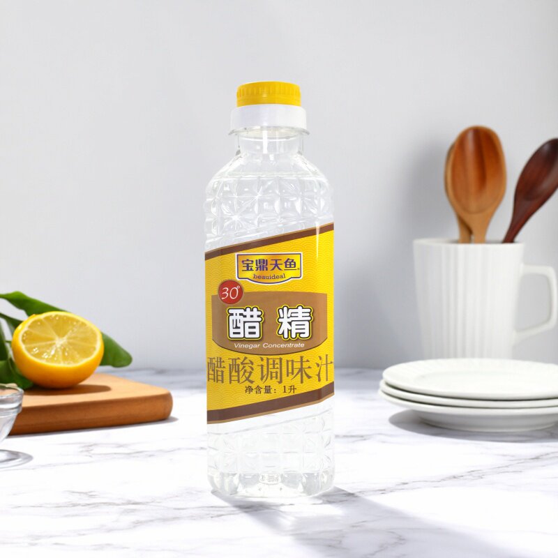 宝鼎天鱼醋精1L*1瓶高浓度30度白醋精去水垢清洁马桶台盆腌制泡菜