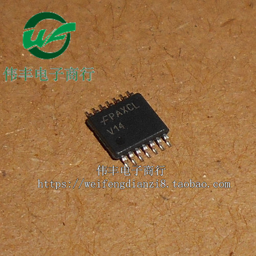 74VHC14MTCX 印字：V14 TSSOP14脚 全新逻辑芯片 贴片IC