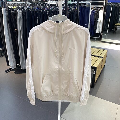 NIKE耐克女装梭织夹克外套跑步运动服连帽FV6299 HV4876