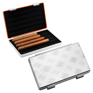 5支装 Lafuli便携铝合金雪茄盒 雪茄包 包邮 轻薄密封保湿