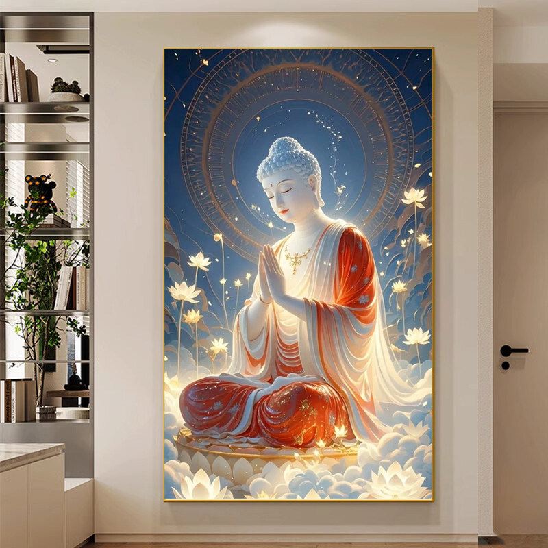 如来佛祖十字绣2026新款客厅释迦牟尼佛像家用画像贴满砖大日如来