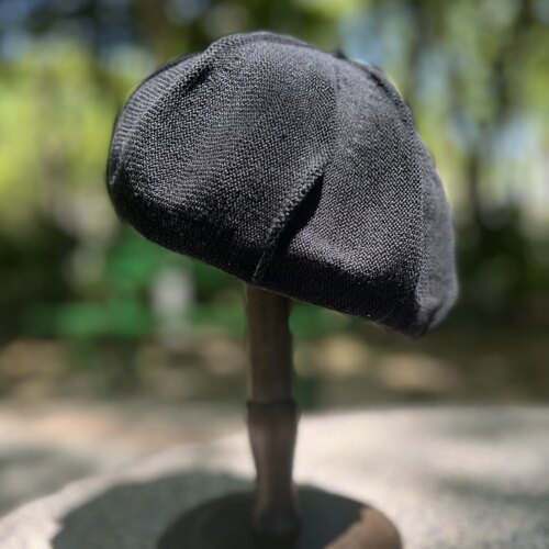 YOUR夏新款超轻透气100%亚麻贝雷帽女薄款显脸小画家帽优雅八角帽