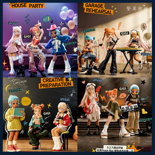 POPMART泡泡玛特 Peach Riot 叛桃成名在望系列盲盒 少女摇滚手办