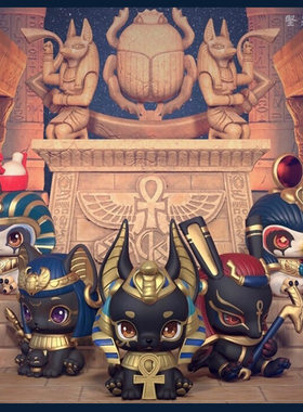公仔幼儿园埃及神盲盒摆件