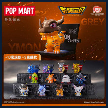 POPMART泡泡玛特 数码宝贝冰箱贴系列盲盒 经典动漫周边摆件
