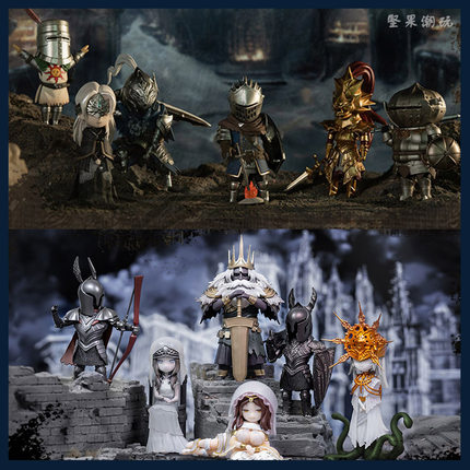 正品包邮 Actoys黑暗之魂第二弹系列盲盒盒蛋 太阳王黑骑士手办