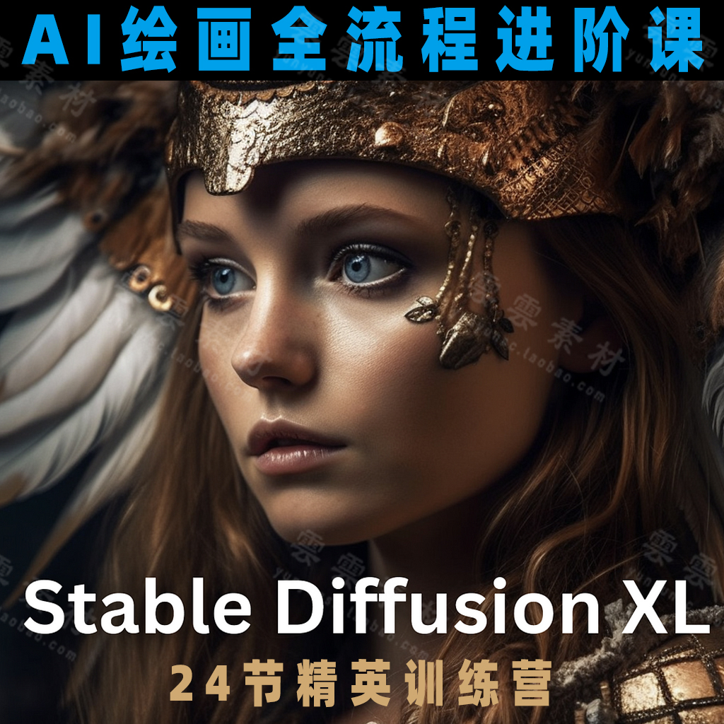 2023最新Stable Diffusion网络课AI绘画教程技巧与应用sd视觉艺术 商务/设计服务 设计素材/源文件 原图主图