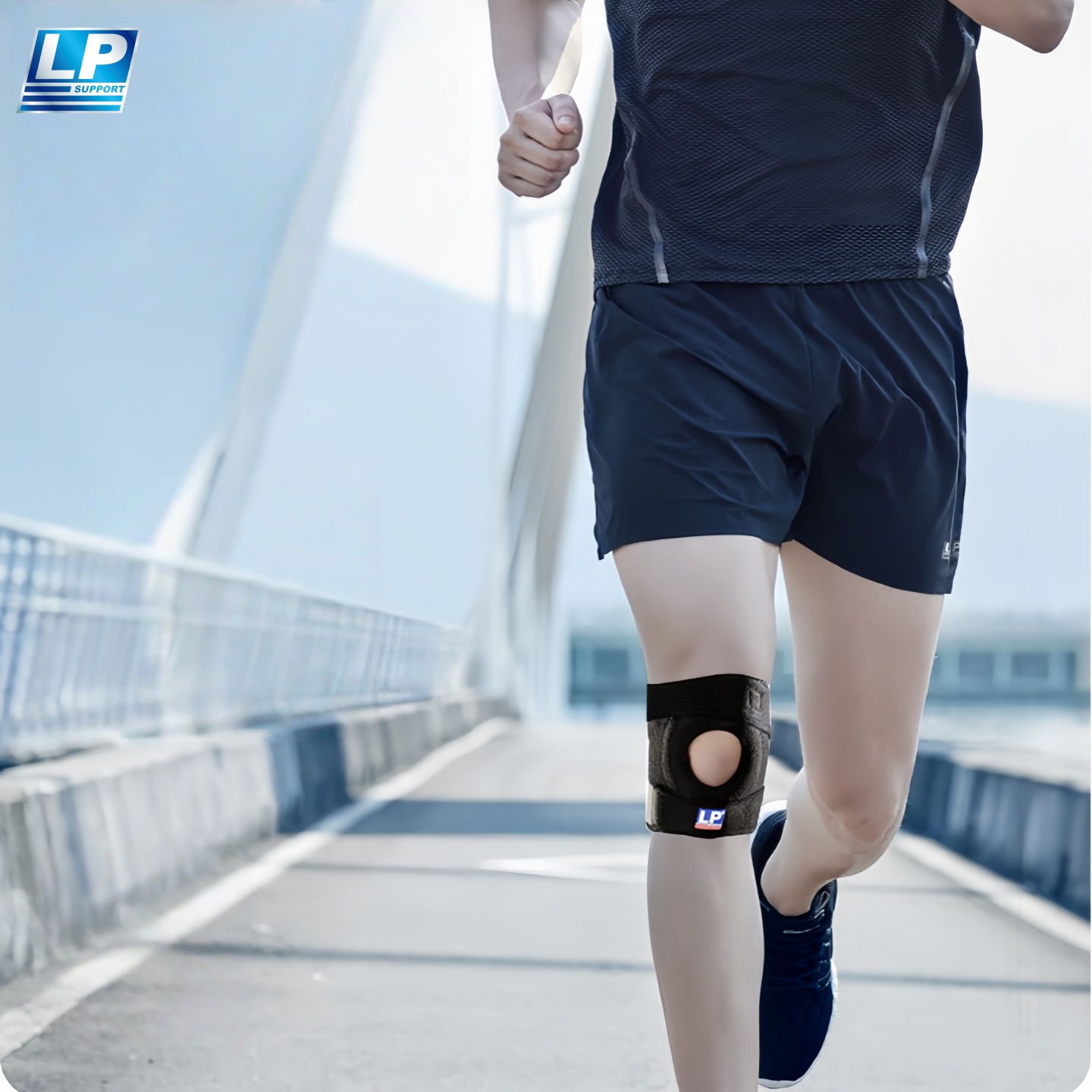 LP 788膝盖护具护膝户外登山慢跑健身网排足篮羽毛球专业运动护膝