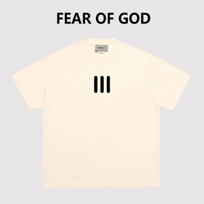 FEAROFGOD联名款三条杠植绒短