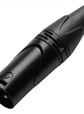 调音台卡龙吉诚内螺纹新款公卡农xlr三芯全铜金针麦克风咪线插头