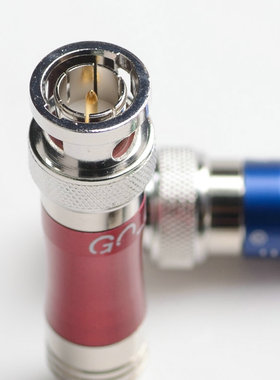 吉诚蛇王bnc接头sdi线专用插头红色蓝色绿色q9视频3g4g高清线接头