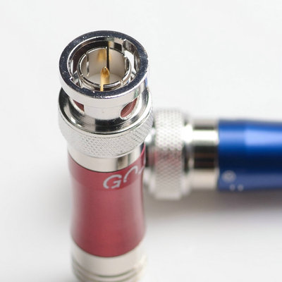 吉诚蛇王bnc接头sdi线专用插头红色蓝色绿色q9视频3g4g高清线接头