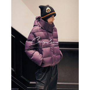 95鹅绒填充小个子福音休闲保暖鹅绒服女3774 秋冬新款 韩彬彬 紫薇
