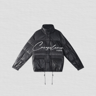 韩彬彬 秋冬植鞣绵羊皮90白鹅绒填充加厚保暖羽绒服女3564 万能鹅