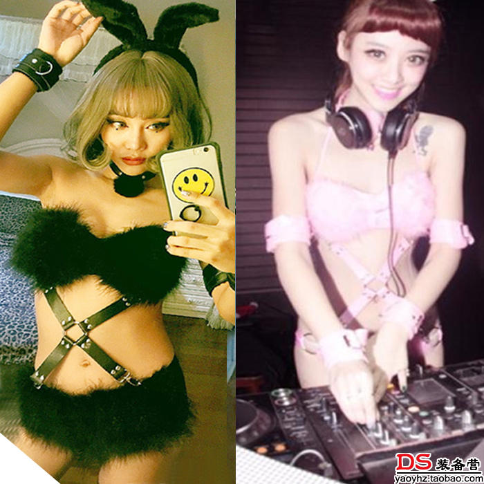 夜店酒吧写真钢管舞兔女郎演出服