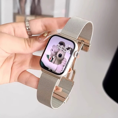 新款iwatch表带米兰尼斯升级s9/8