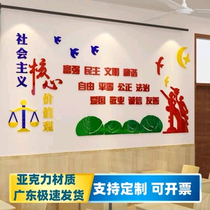 社会主义核心宣传栏文化墙价值