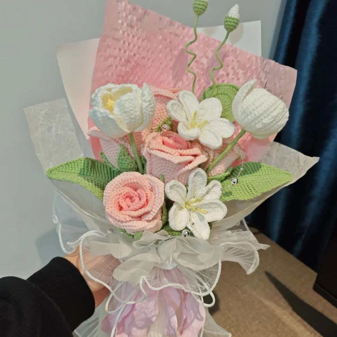成人礼礼物女孩花束情人节礼物送仿真花/假花