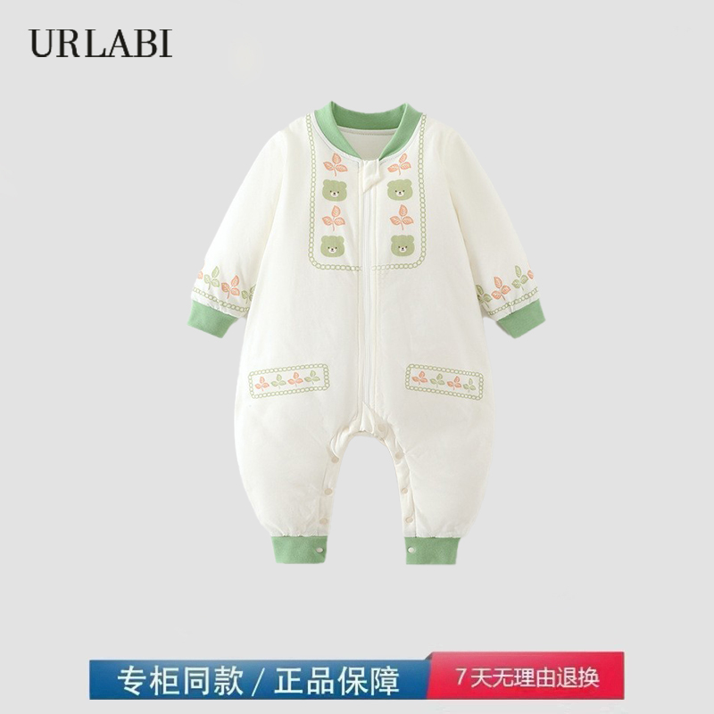 品牌撤柜宝宝睡袋春秋冬防踢被神奇儿童分腿睡衣加厚保暖家居服