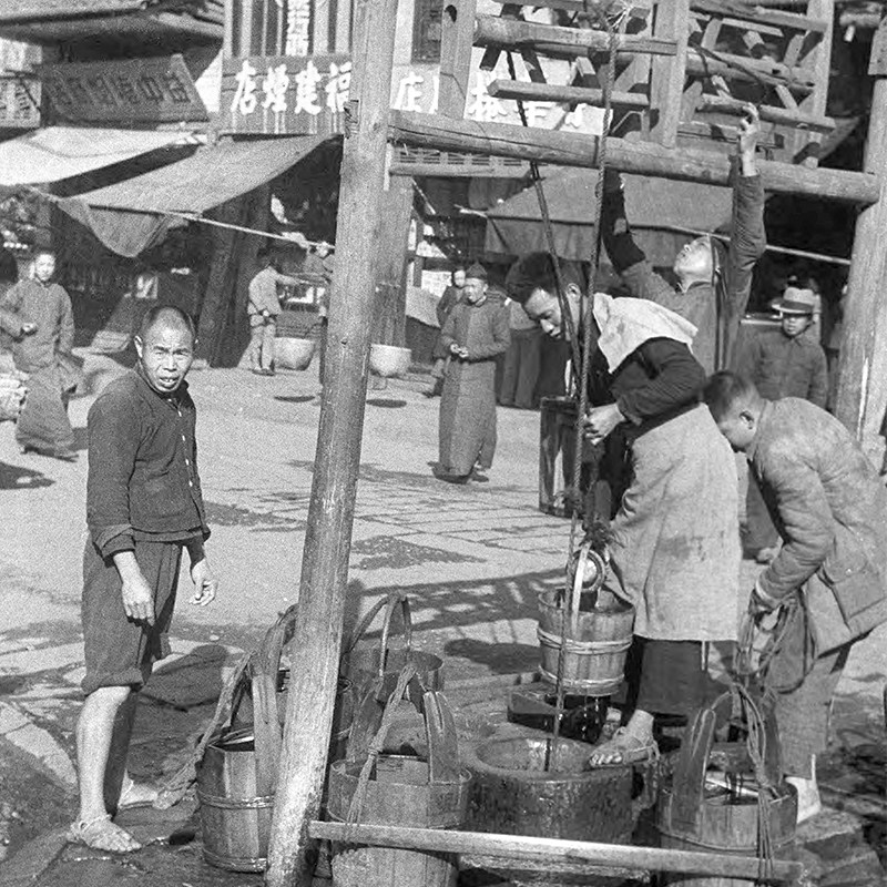 1943年抗日时期中国湖南省人物社会景象高清黑白老照片老摄影jpg
