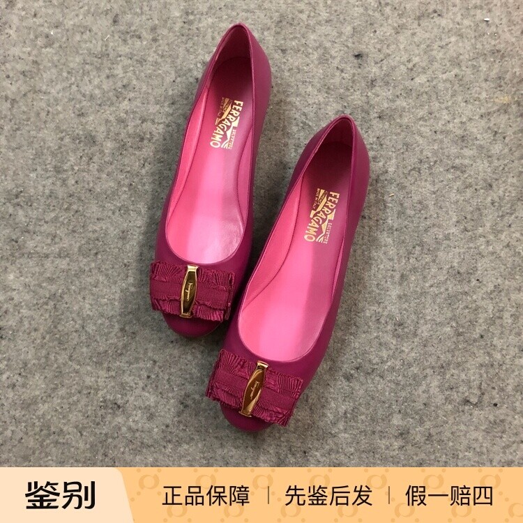 意大利浅口蝴蝶结芭蕾平底鞋新品