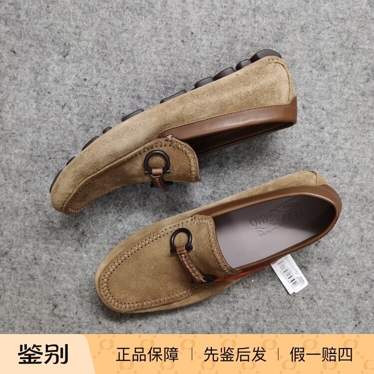 德国磨砂皮马衔扣乐福鞋