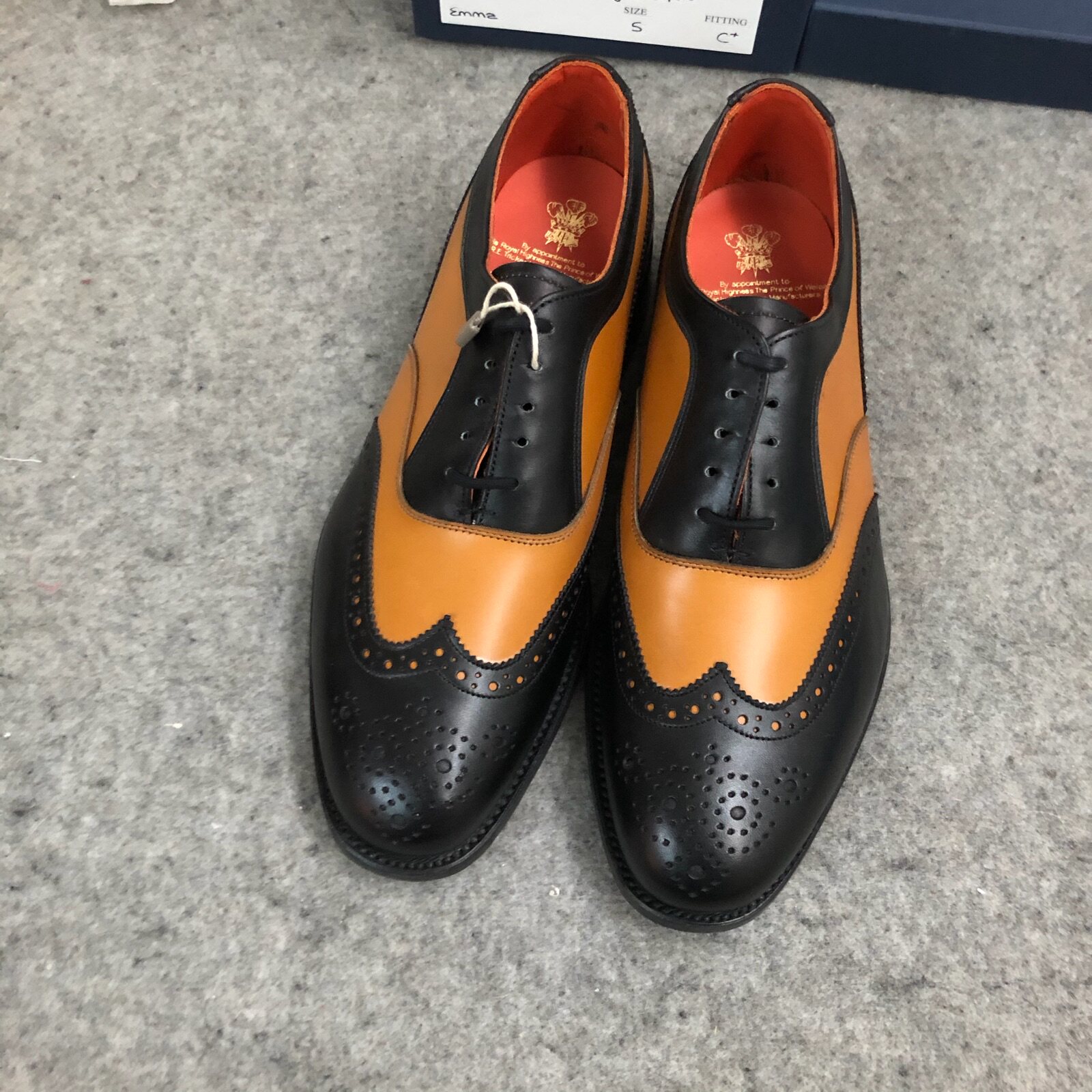 德国采购新品trickers拼色皮鞋