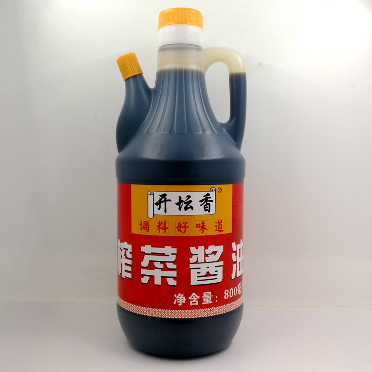 涪陵辣妹子开坛香榨菜酱油800ml火锅/面条/饺子/凉拌菜鲜美调味汁