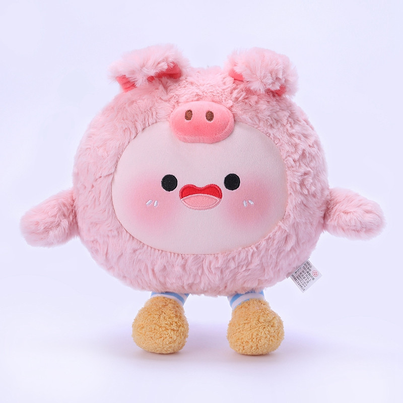 圆滚滚公仔创意小猪狐狸毛绒玩具
