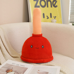 搞怪马桶塞抱枕皮搋子玩偶毛绒玩具公仔摆件创意沙雕男生生日礼物