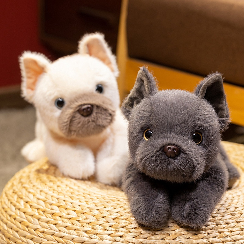 仿真法斗犬毛绒玩具公仔可爱小狗