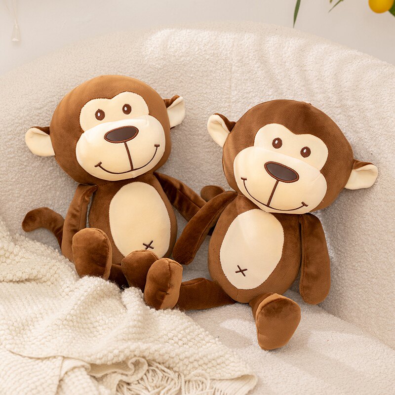 小猴子公仔毛绒玩具可爱布偶娃娃宝宝安抚玩偶抱枕男孩女生日礼物