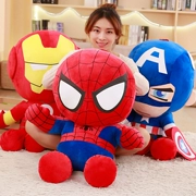 Búp bê người nhện đồ chơi sang trọng Iron Man Captain America búp bê bé trai ngủ gối búp bê - Đồ chơi mềm