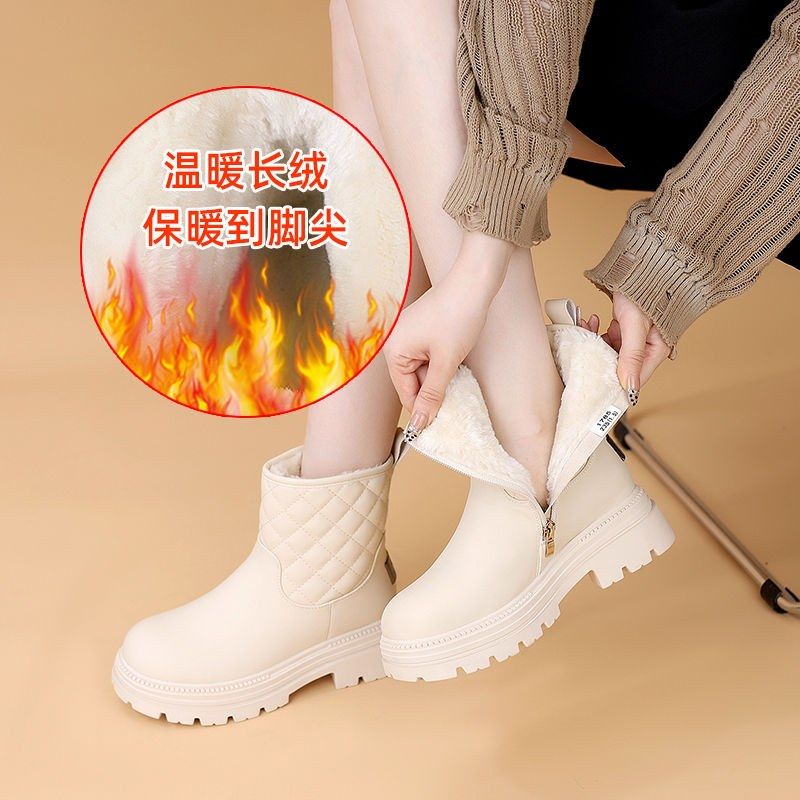 雪地靴女2025年新款冬季百搭防水防滑加绒加厚洋气保暖棉鞋女鞋子