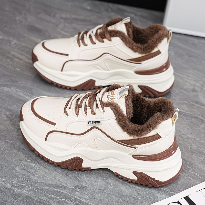 女鞋跑步百搭老爹鞋运动鞋女款2025冬季耐磨休闲增高ins潮老爹鞋