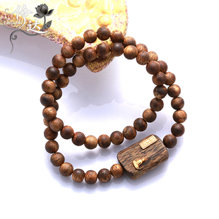 佛珠手串男女复古风多圈手链高级感木质饰品