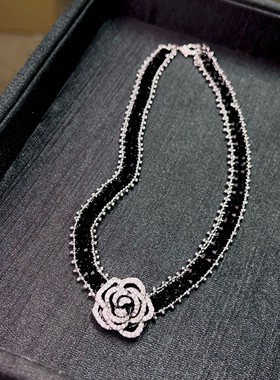 玫瑰之约项链 设计款 合成立方氧化锆