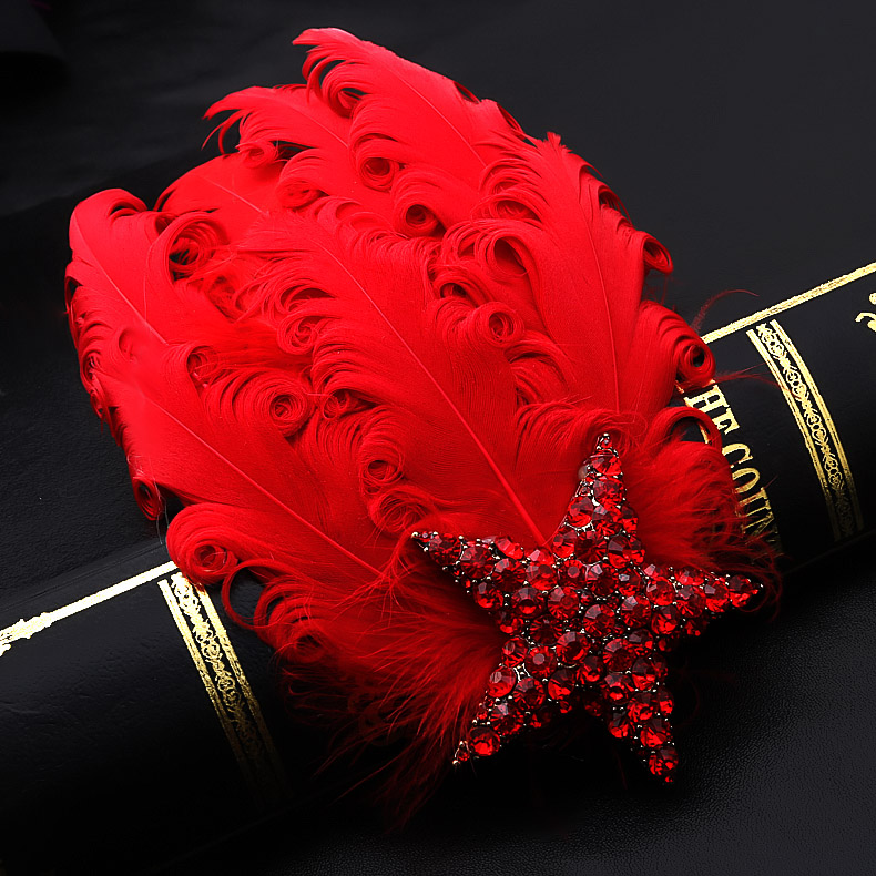 Broche Lovers LINGLADY en plume - Ref 1176803 Image 3