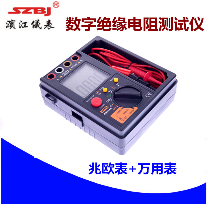 数字绝缘电阻测试仪+万用表500V/1000V/2500VBM3548/3549