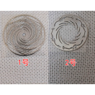 太阳神鸟几何立方体 铜片 铜质金属贴手机金属贴纸 银色