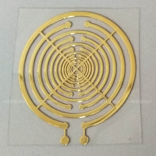 MWO线圈多频震荡器极化天线偏振盘金属贴片贴纸圆圈装饰电脑车贴