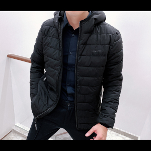 Calvin Klein/CK男士冬新款防风雨连帽轻质保暖棉服外套潮CM8-88